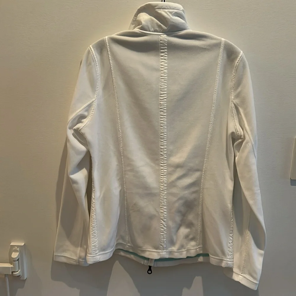Women’s Fleece White Jacket - Picture 2 of 4